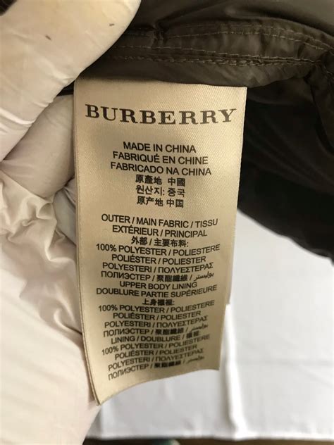 is burberry brit made in china